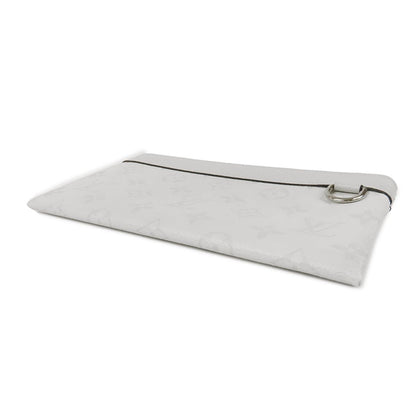 Louis Vuitton Pochette Discovery PM Antarctica Taigarama Pouch Monogram Clutch — view 3