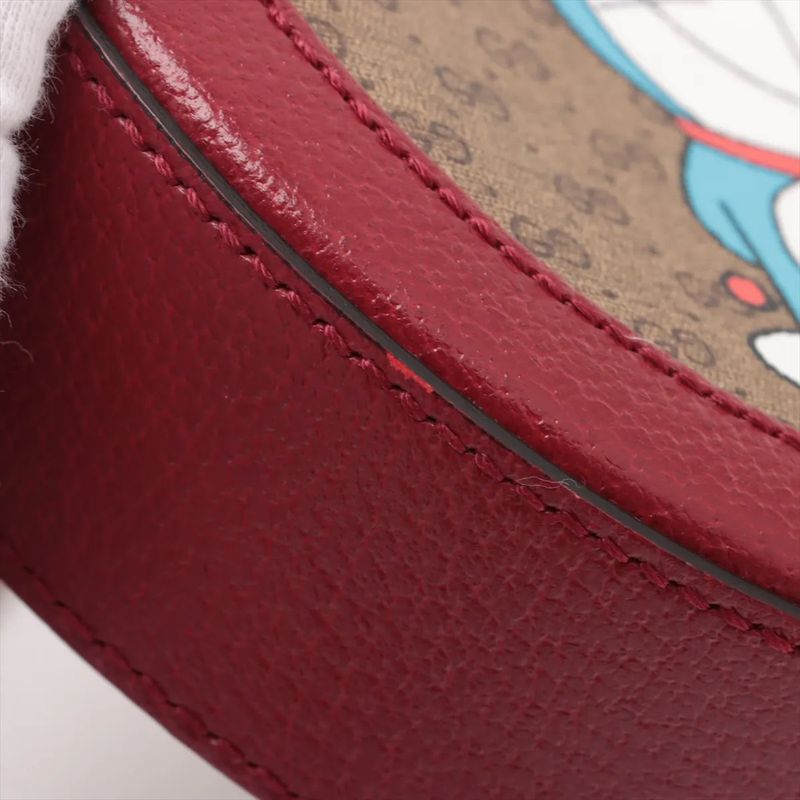 Gucci X Doraemon Collaboration Micro GG Leather Shoulder Bag Crossbody 625216