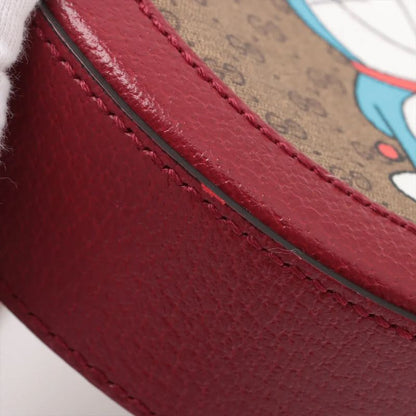 Gucci X Doraemon Collaboration Micro GG Leather Shoulder Bag Crossbody 625216