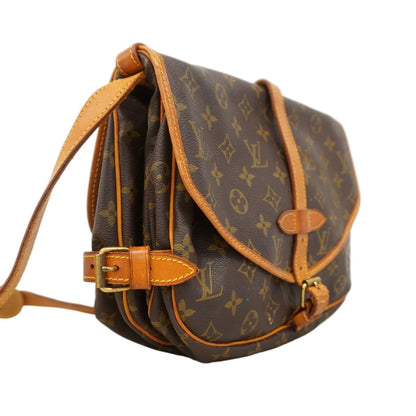 Louis Vuitton Shoulder Bag Monogram Saumur 30 Brown — view 2