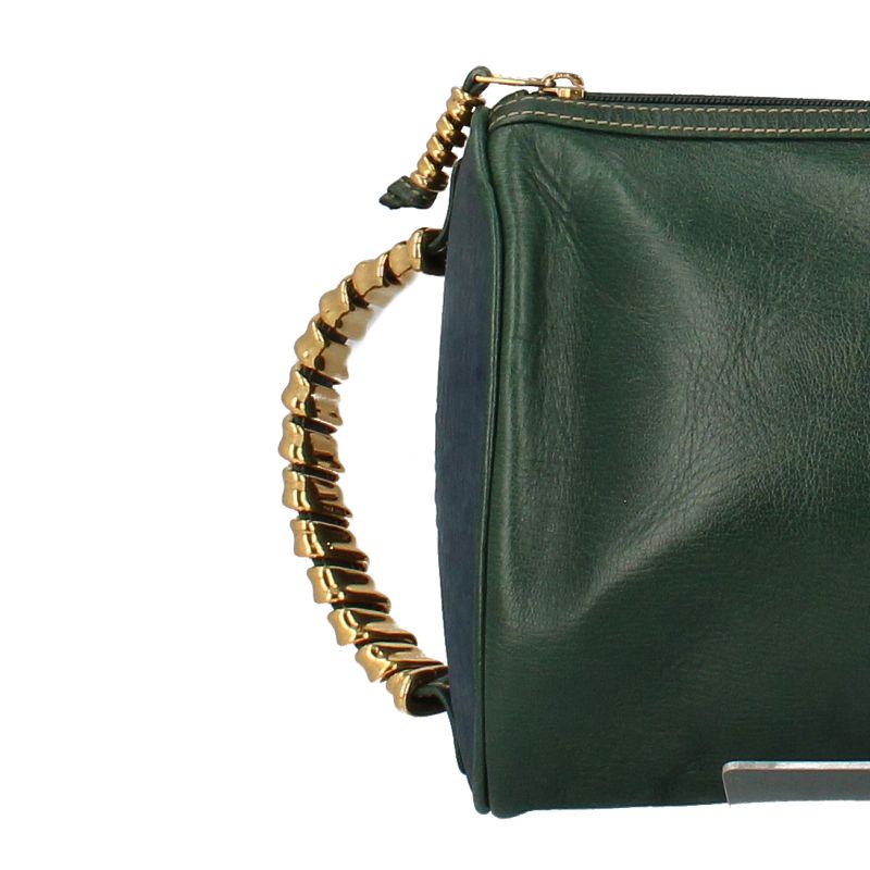 Loewe Velazquez Handbag Leather Women's Handbag Green Blue Excellent Condition