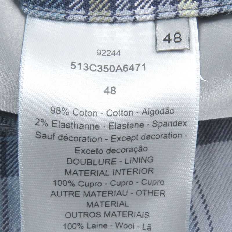 DIOR Homme 2025 513c350a6471 Logo Embroidery Checkered Back Double Face