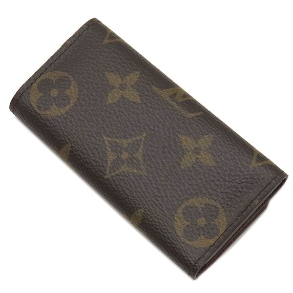 Louis Vuitton Key Case Multicles 4 Monogram Canvas Monogram Gold Hardware Brown