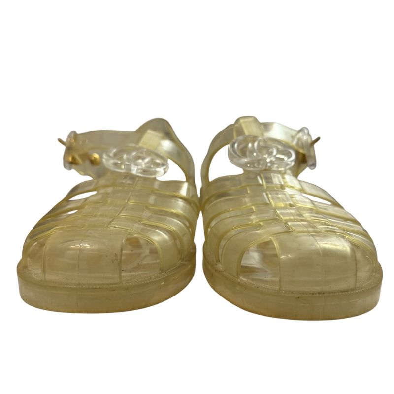 Good Gucci GG Marmont Rubber Sandals Size 36 Approx 23cm (9.06in) Clear Ladies
