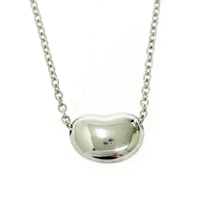 Tiffany & Co Tiffany & Co Silver Elsa Peretti Bean Necklace 2.5g 925 Engraved