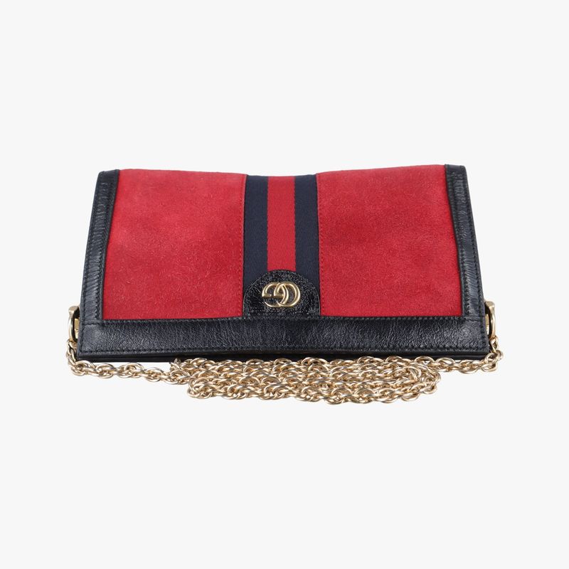 Gucci Ophidia Red And Black Suede 503877 I023532988