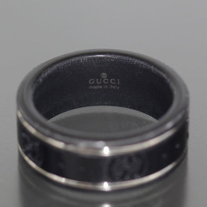 Gucci Ceramic Icon Ring No 7 18K White Gold Box E1759