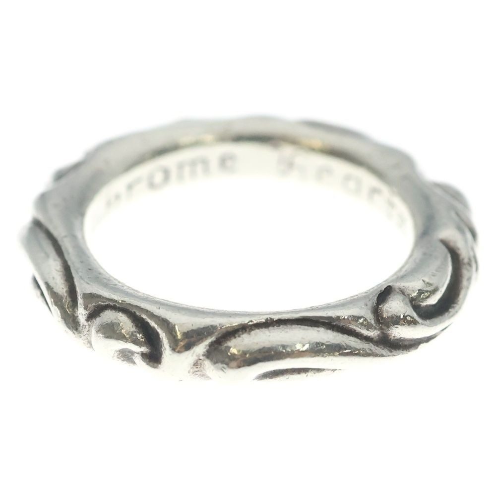 Chrome Hearts Scrl Band Scroll Ring Silver