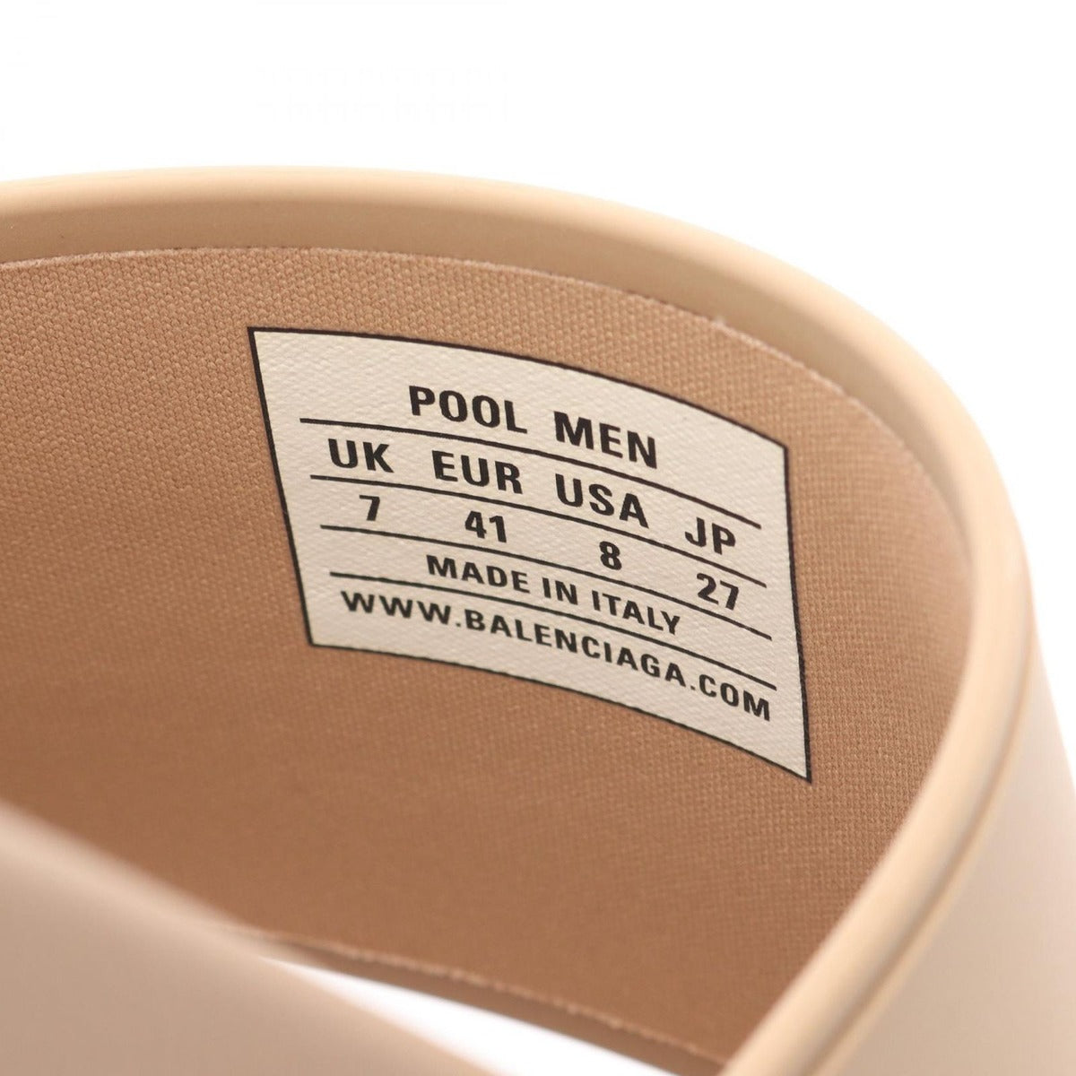 Balenciaga Sandals Pool Slide Campaign Logo — view 4