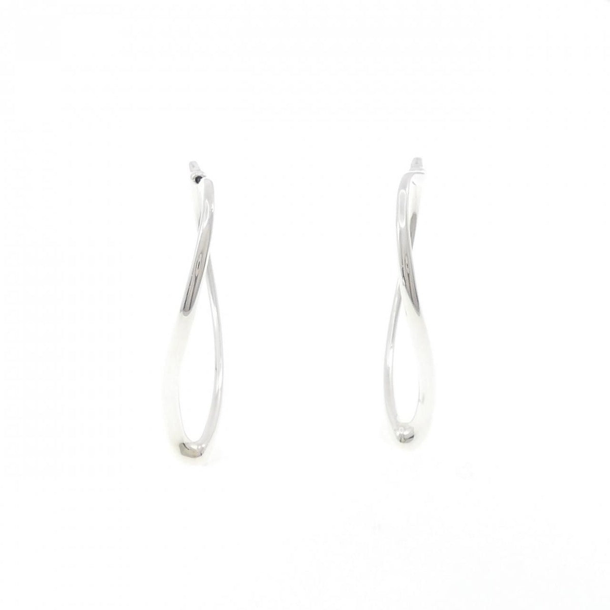 Tiffany & Co Open Heart Hoop Earrings — view 2