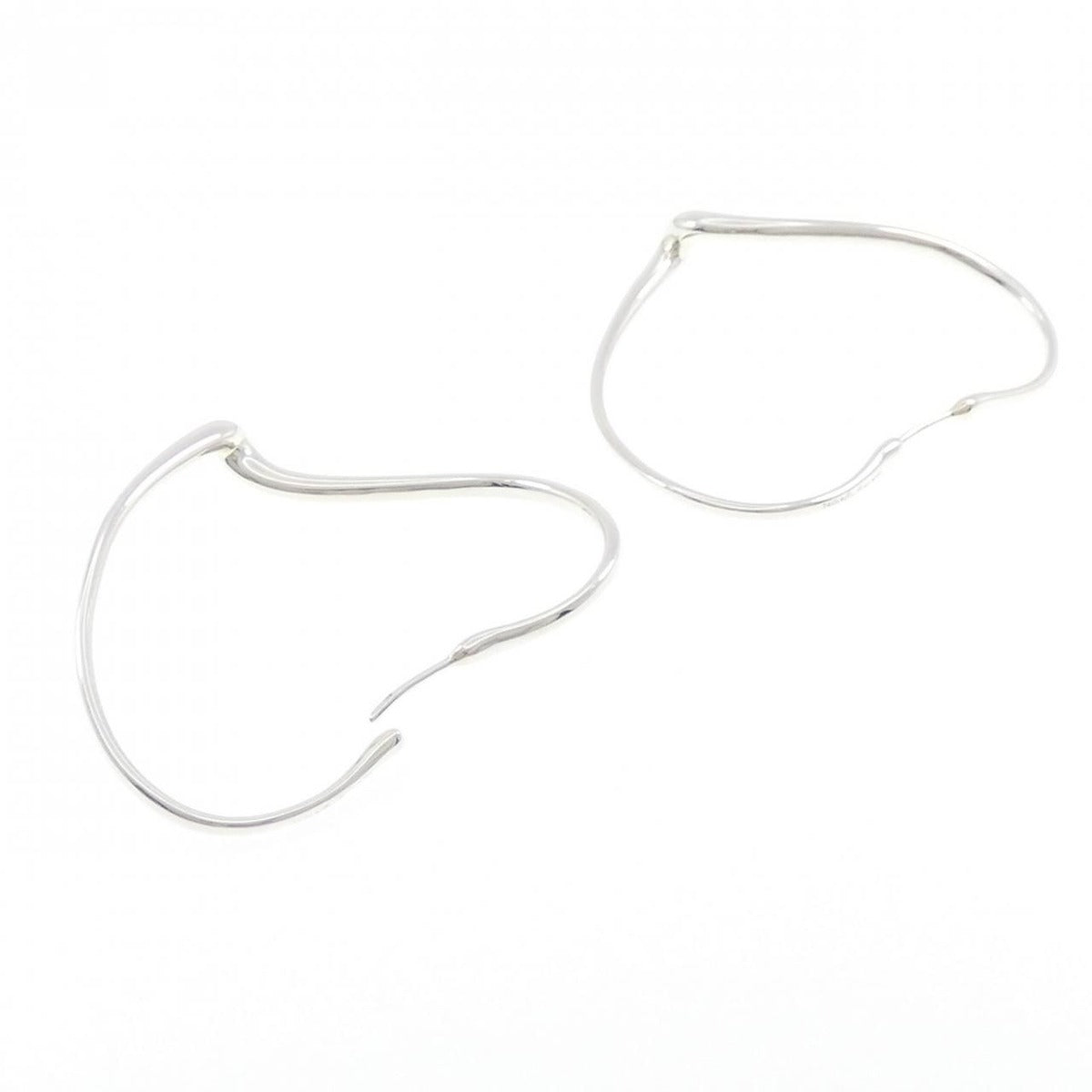 Tiffany & Co Open Heart Hoop Earrings — view 3