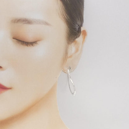 Tiffany & Co Open Heart Hoop Earrings — view 4