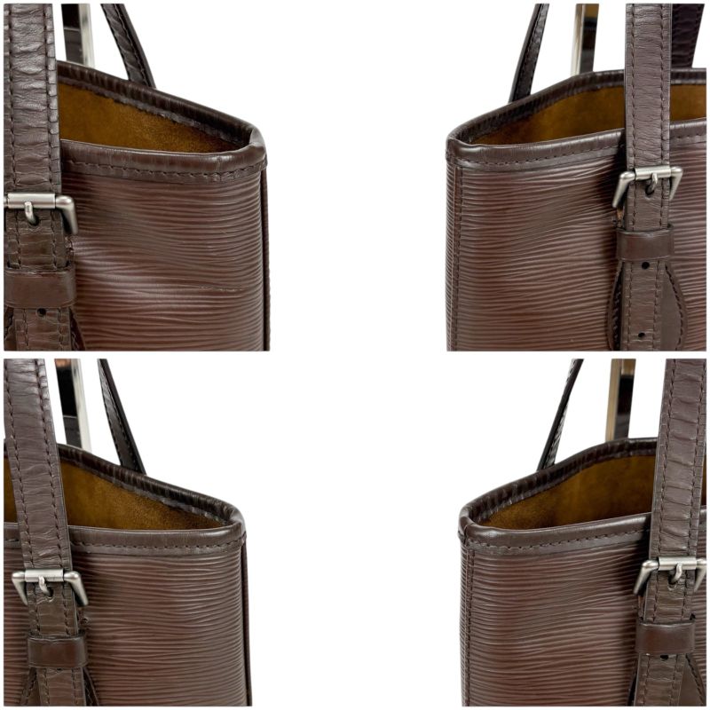 Louis Vuitton Bucket PM Bucket Bag Bucket Bag Marais Epi Leather Brown