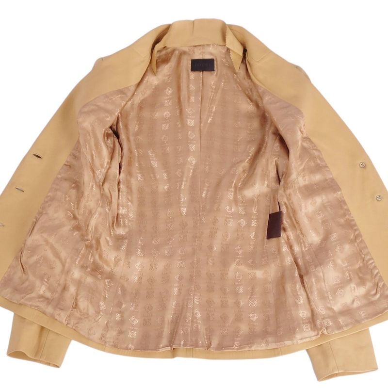 Loewe Jacket Leather Jacket Lamb Leather Outerwear Leather