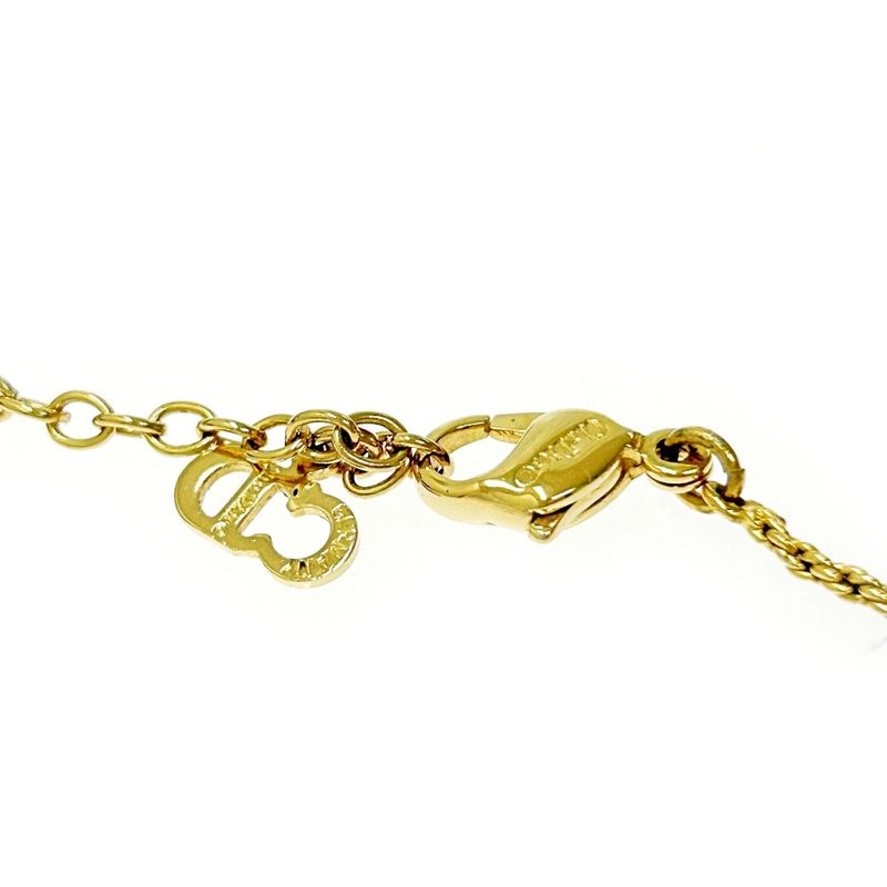 Christian Dior GP Rhinestone Faux Pearl Necklace Women's 305345 Necklace