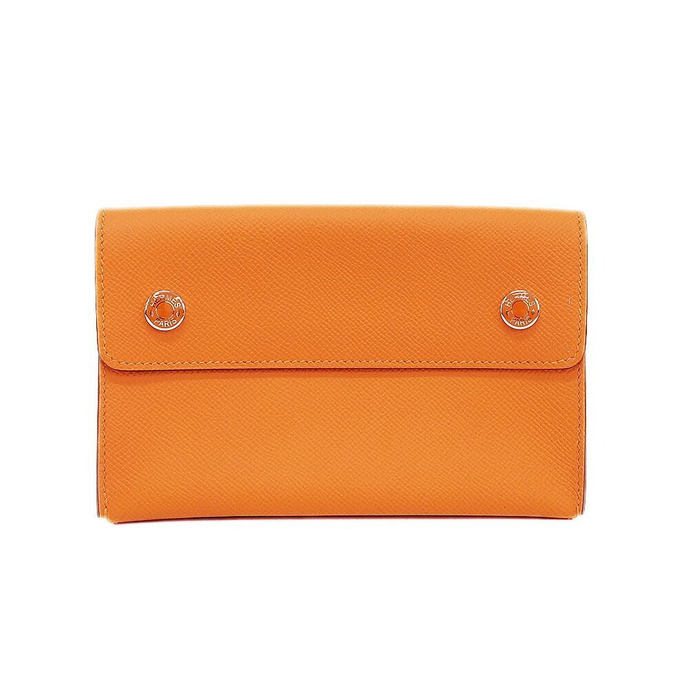 Hermes Nap to Go Shoulder Bag Orange Silver Manufactu