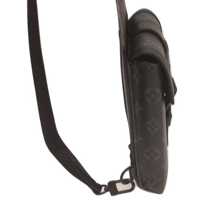 Louis Vuitton M45912 Monogram Eclipse Sommeurs Ring Bag Body Bag Black Men's