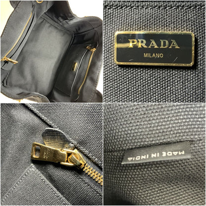 Prada Canapa 2way Tote Bag 1bg642 Black