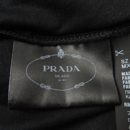 Prada 2020 35838 100% Cotton Triangle Patch Logo Print Short Sleeve T-shirt