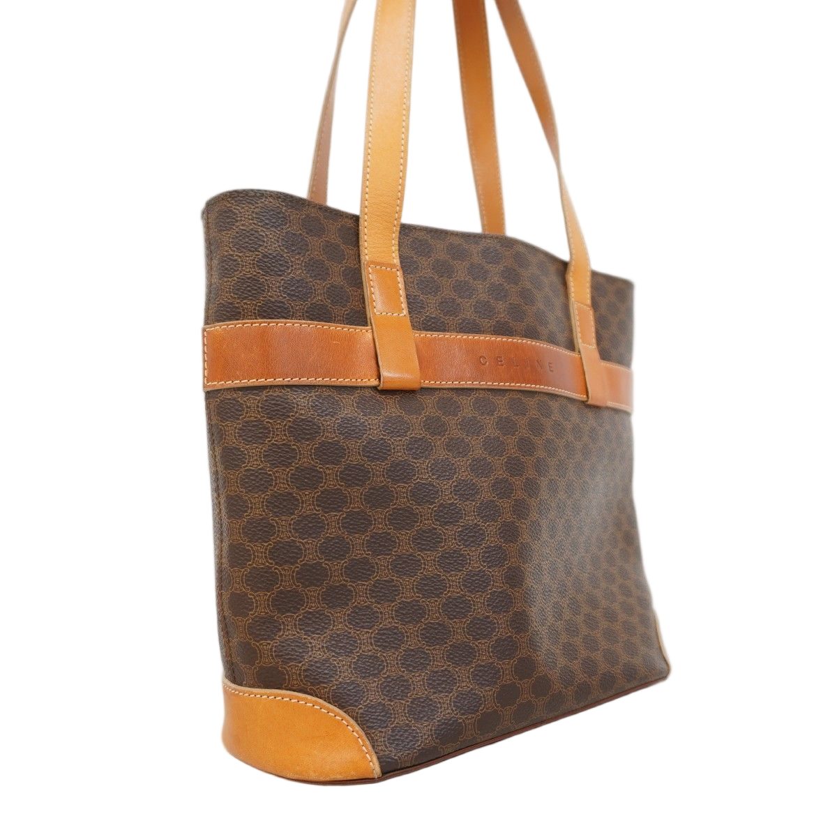 Celine Tote Macadam Brown Gold — view 2