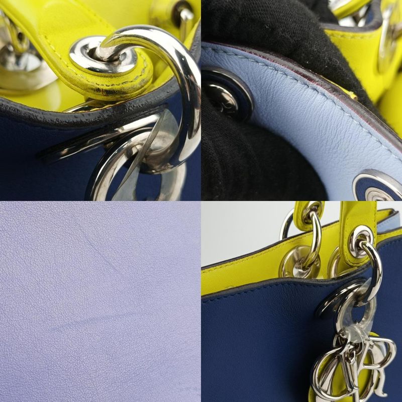 Christian Diorchristian Diorissimo Light Blue X Blue X Yellowleather 08-ma-1103
