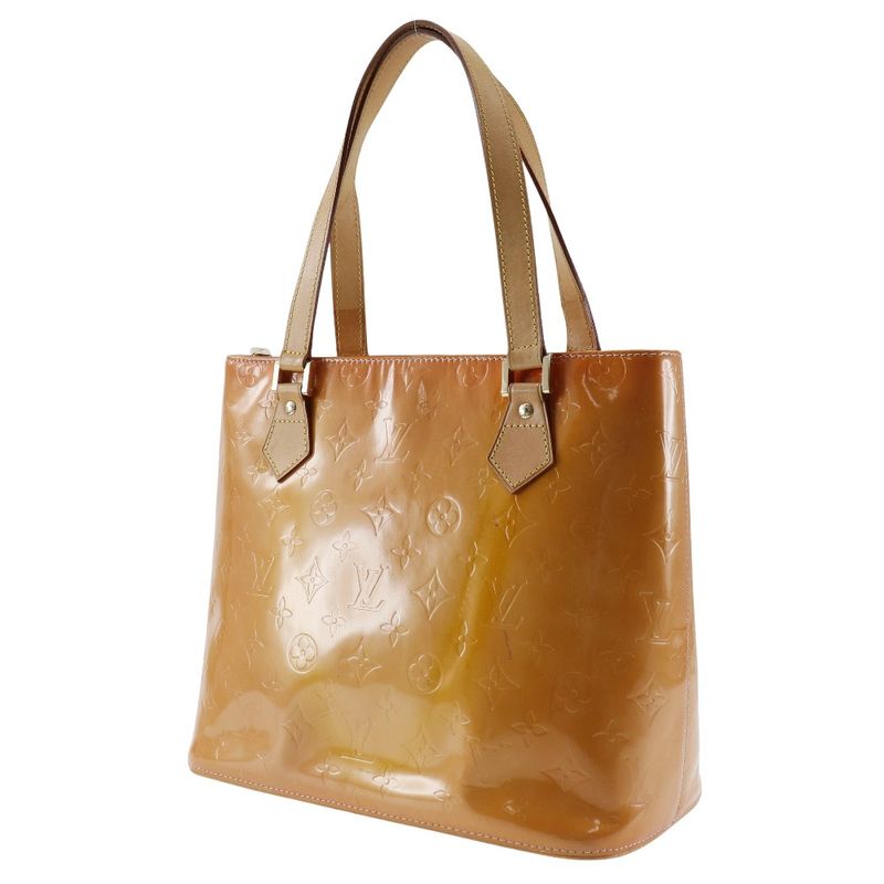 Louis Vuitton Houston M91302 Monogram Vernis Pink Women's Tote Bag