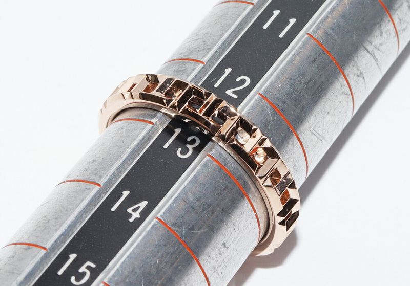 Tiffany & Co Ring 18K Pink Gold T True Narrow Ring Width 35mm (014in)