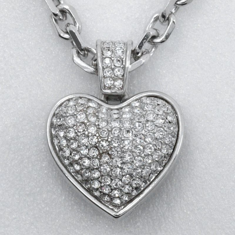 Dior Heart Metal And Rhinestone Ladies 32.6g Necklace