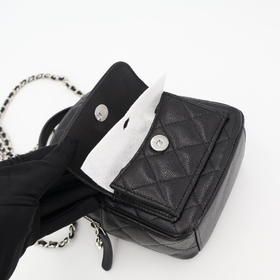 Chanel Chain Mini Backpack Sac Backpack Bag Caviar Skin (grained Calf) Women