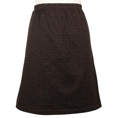 Fendi Zucca Nylon Brown Mini Skirt