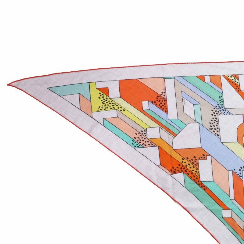 Hermes H363048s Hth2305 Triangle JEAN ON A Summer DAY ON A Summer DAY Cashmere