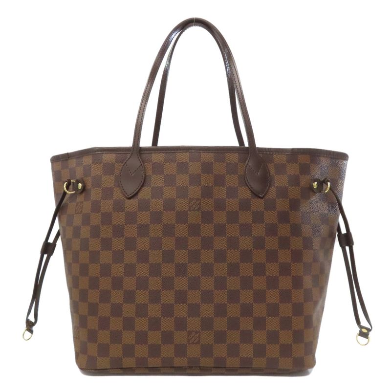Louis Vuitton N51105 Neverfull MM Old Tote Bag Damier Canvas Women