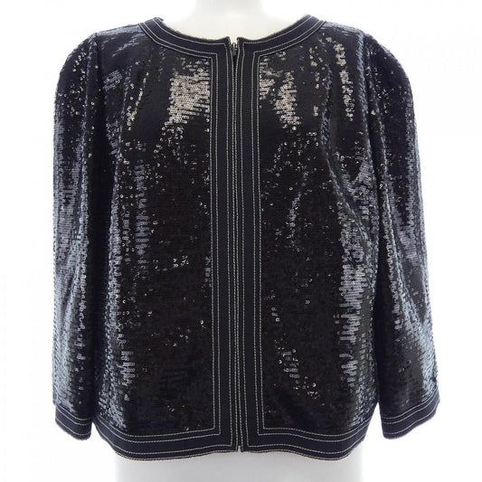 Chanel Collarless Jacket Black