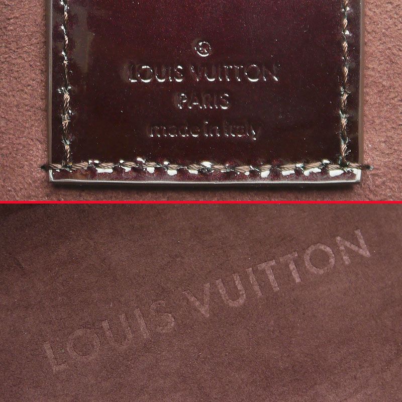 Louis Vuitton LV Long Beach MM M90475 Vernis Amarante Tote Bag A4 Size