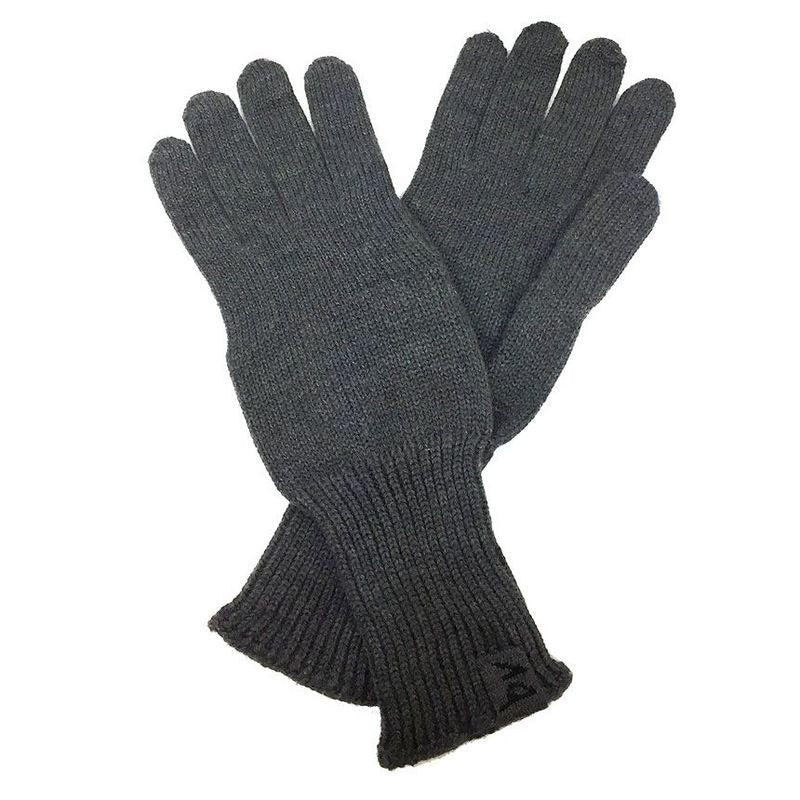Bottega Veneta Knit Gloves Wool Gray Size M Aq5466
