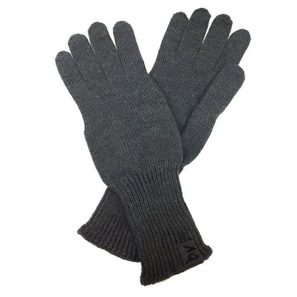 Bottega Veneta Knit Gloves Wool Gray Size M Aq5466