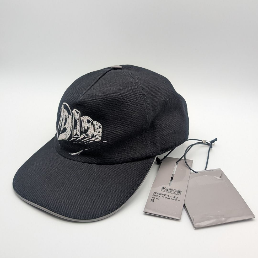 Dior Baseball Cap Black Logo Hat Cotton