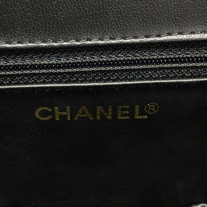 Chanel Vanity Bag - Black With Gold Hardware / Mirror