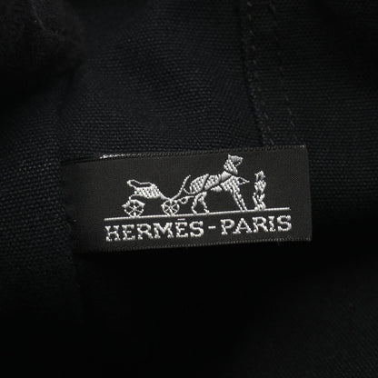 Hermes Tote Fourre Tout MM Black Canvas — view 4
