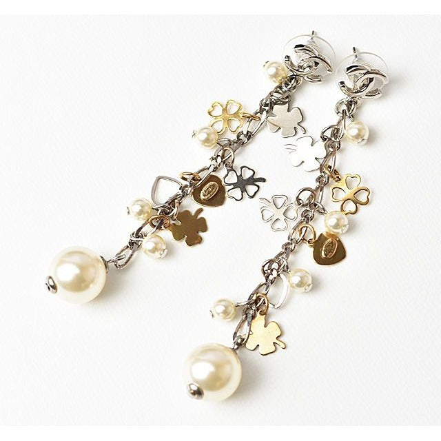 Chanel Clover Heart Motif Silver