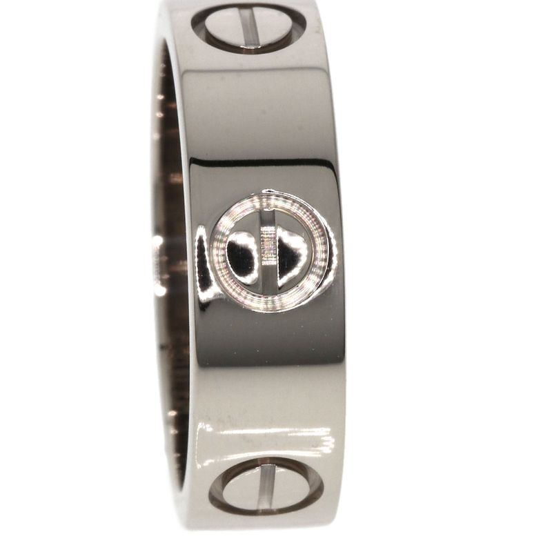 Cartier Love Ring #50 Ring - 18K White Gold Ladies