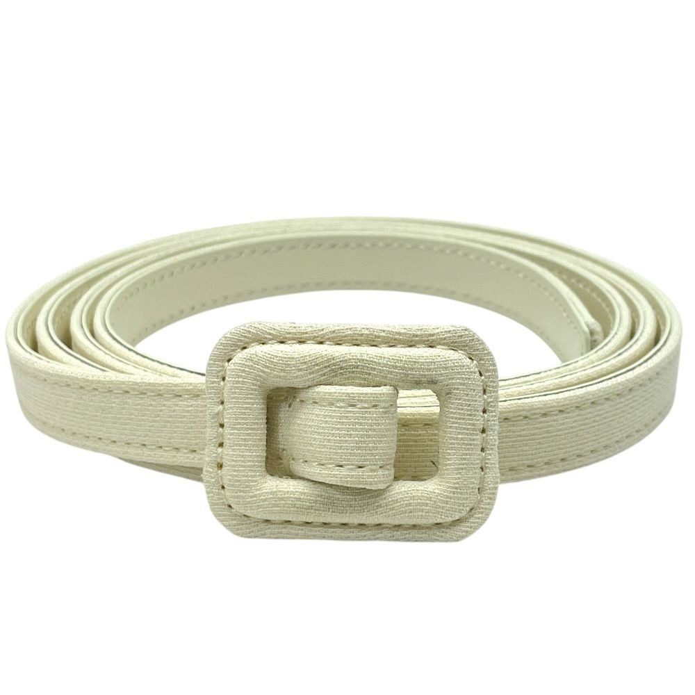 Dior Thin Belt Narrow White Leather Luxury Sophisticated Simple Looks Great
