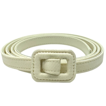 Dior Thin Belt Narrow White Leather Luxury Sophisticated Simple Looks Great