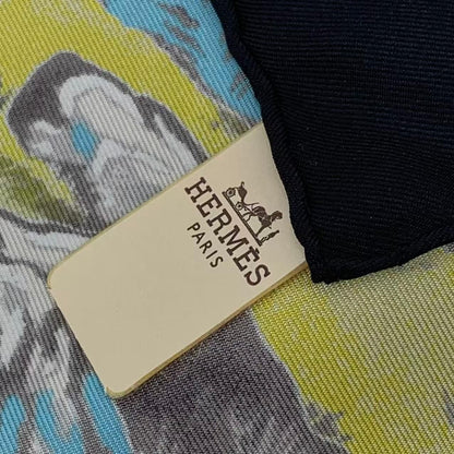 Hermes Carre 90 Scarf Silk Sichuan Black Box — view 10