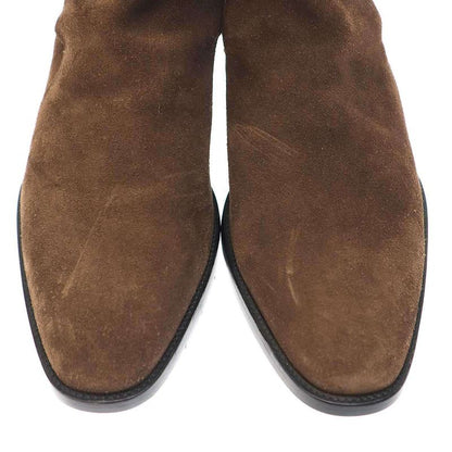 Saint Laurent Paris Wyatt 40 Jodhpurs Suede Leather Boots 443200 Brown 41