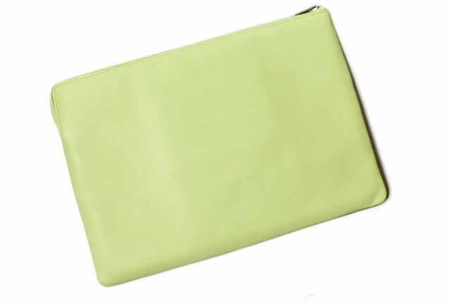Celine Clutch Pouch Clutch Bag Ipad Case Celine Light Green Unused