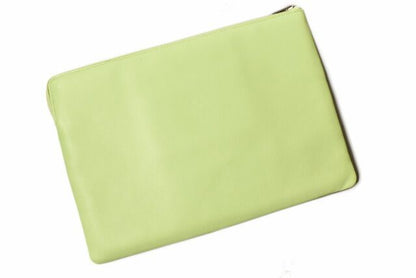 Celine Clutch Pouch Clutch Bag Ipad Case Celine Light Green Unused