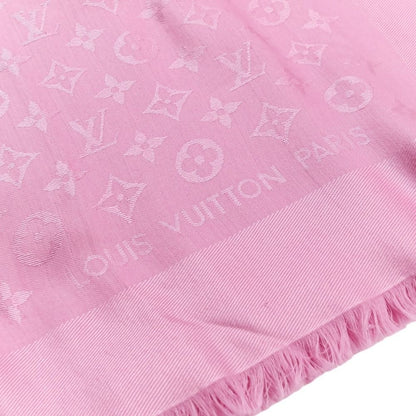 Louis Vuitton Monogram Silk Wool Shawl Pink