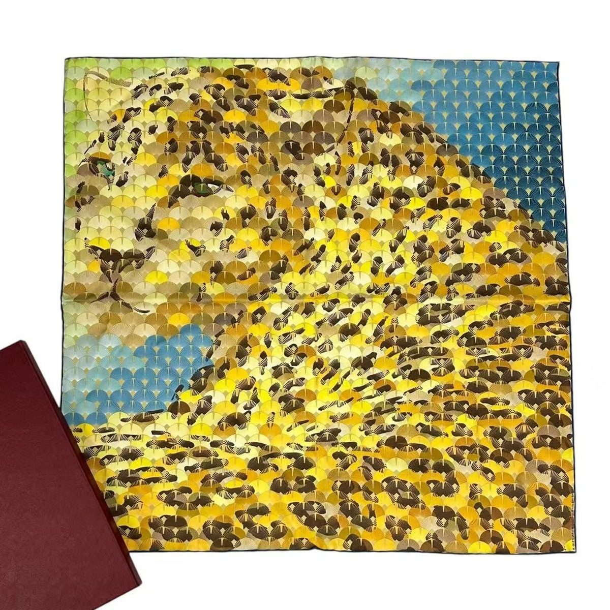 Cartier Scarf Tiger Square Yellow