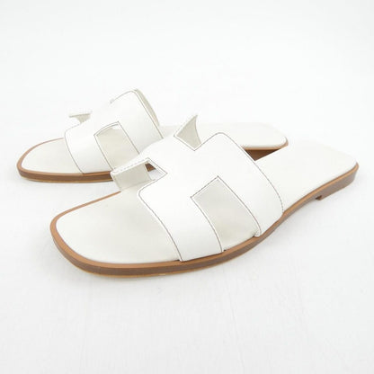 Hermes Oran Sandals White — view 3